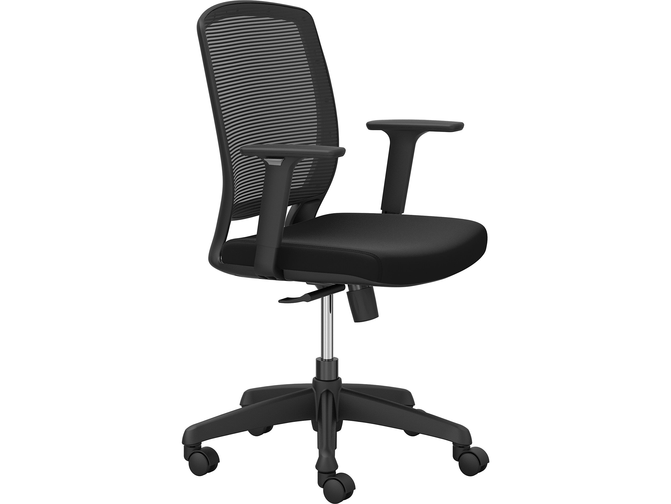 National Office Furniture Vora Mesh Back Polyurethane Foam Task Chair, Black (N54BMM3ST)