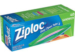 Ziploc Zipper Sandwich Bag, 40 Bags/Box (315882)