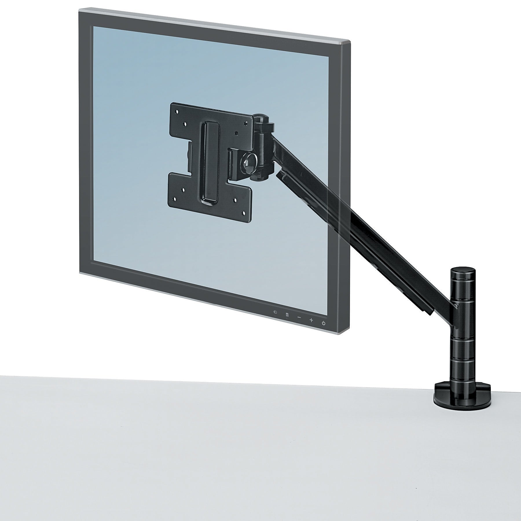 Fellowes Designer Suites Flat Panel Monitor Arm, Up to 21", Black Pearl (8038201)