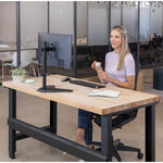 Fellowes Professional Series Adjustable Freestanding Single Monitor Arm, Up to 32", Black (8049601)