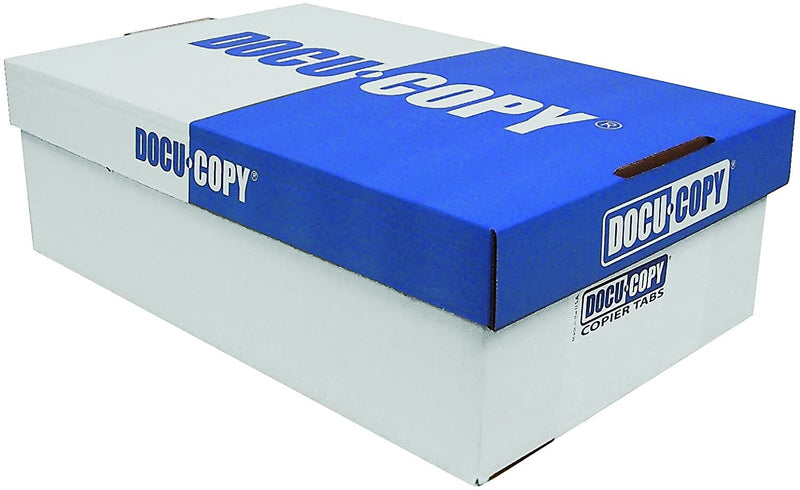 DocuCopy Reverse Collated Blank Paper Dividers, 5-Tab, White, 1,250/Case (1001)