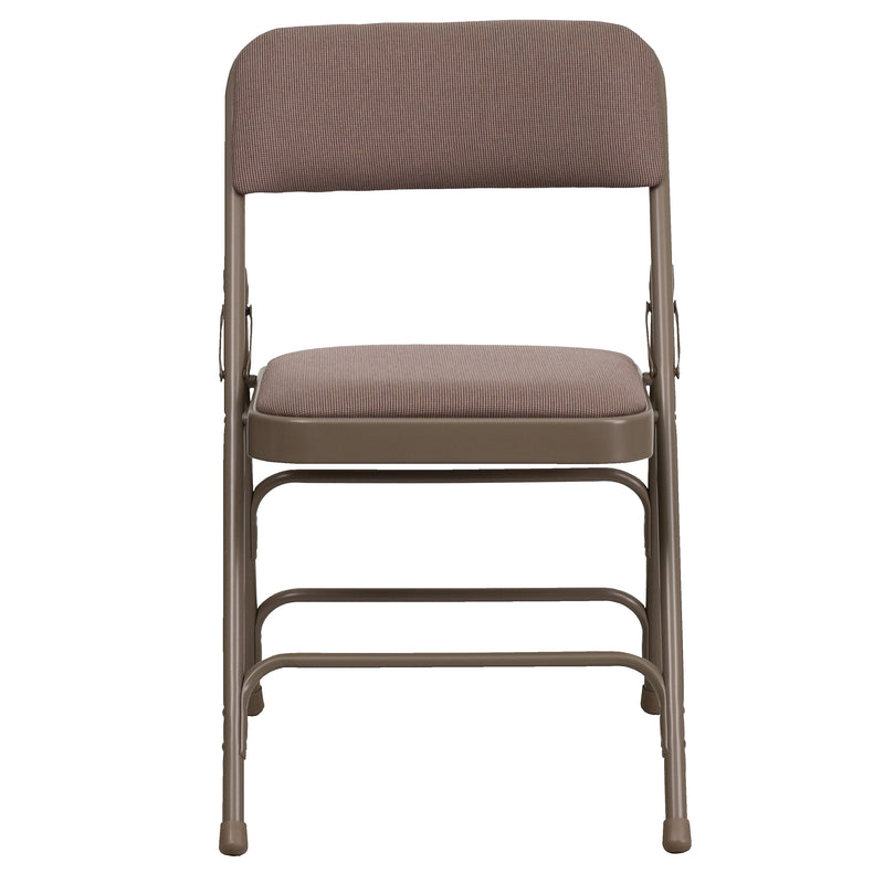Flash Furniture Hercules Banquet/Reception Folding Fabric Chairs, Beige, 4/Pack (BELNICK INC (NSP))