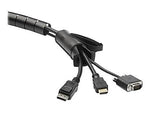 StarTech.com Sleeving Kit, Black (CMSCOILED4)