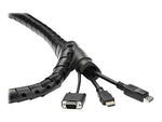 StarTech.com Sleeving Kit, Black (CMSCOILED4)