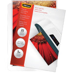 Fellowes Thermal Laminating Pouches, Photo, 5 Mil, 25/Pack (52010)