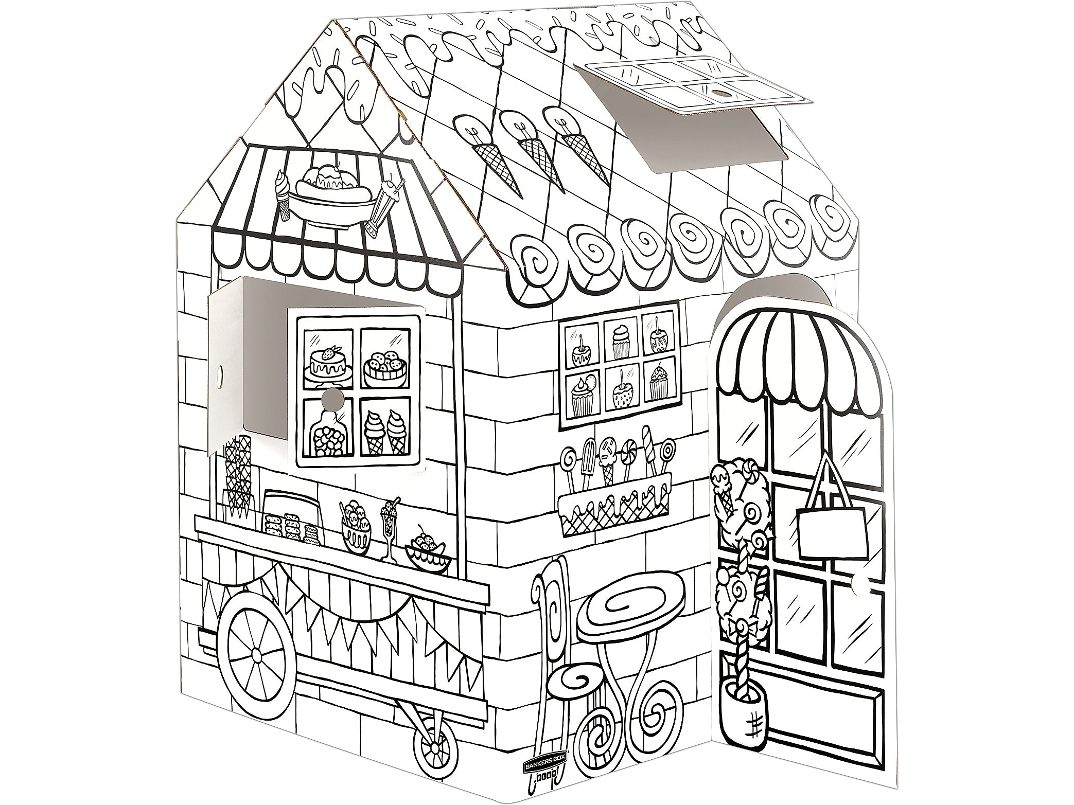 Bankers Box At Play Treats 'N Eats Playhouse, White (1230201)