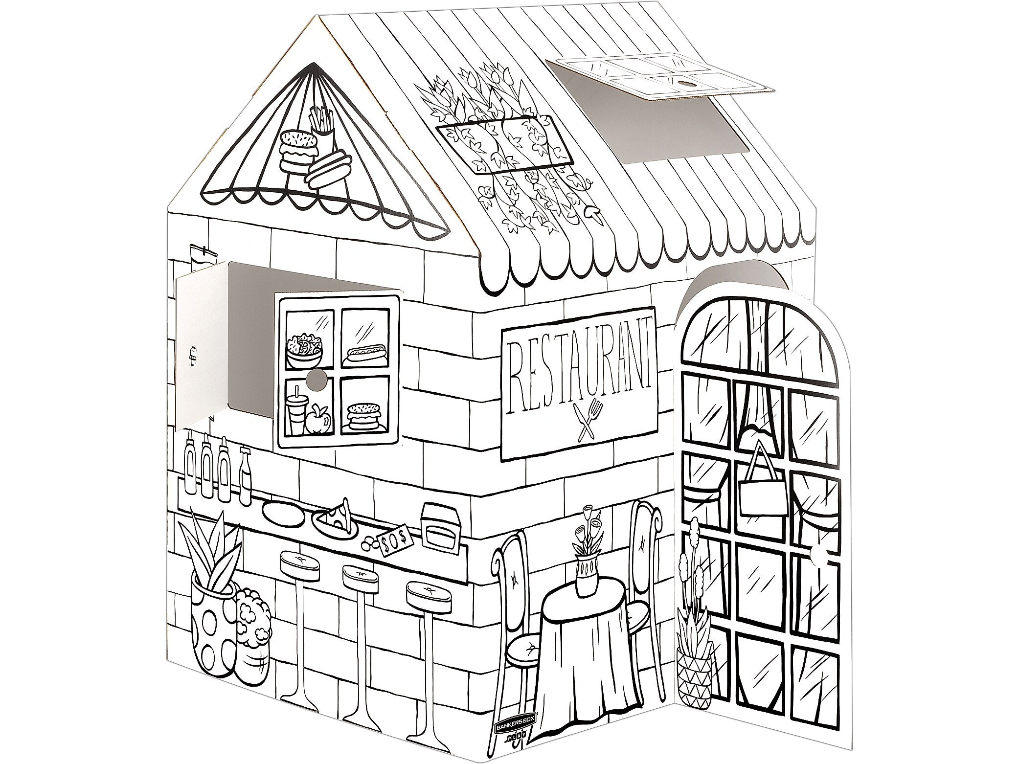 Bankers Box At Play Treats 'N Eats Playhouse, White (1230201)