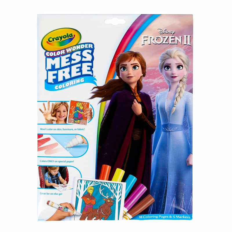 Crayola Color Wonder Frozen 2 Mess Free Coloring Pad & Markers, 2/Bundle (BIN757002-2)