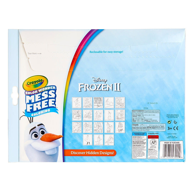Crayola Color Wonder Frozen 2 Mess Free Coloring Pad & Markers, 2/Bundle (BIN757002-2)