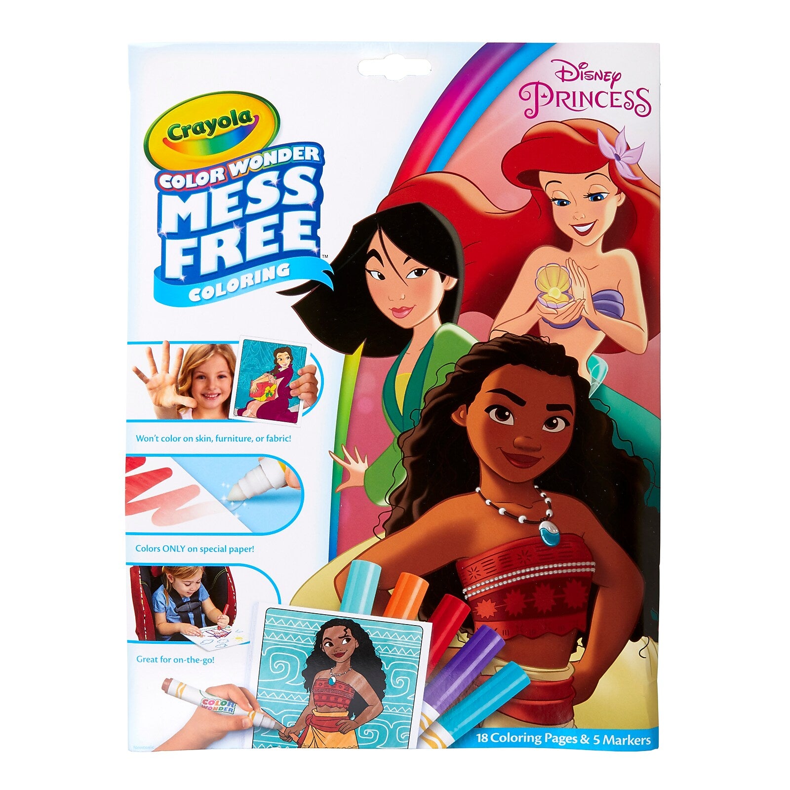 Crayola Color Wonder Princess Mess Free Coloring Pad & Markers, 2/Bundle (BIN757003-2)