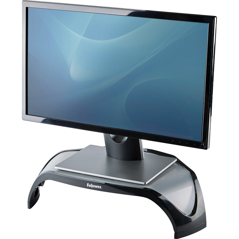 Fellowes Smart Suites Corner Monitor Riser, Up to 32" Monitor, Black (8020101)