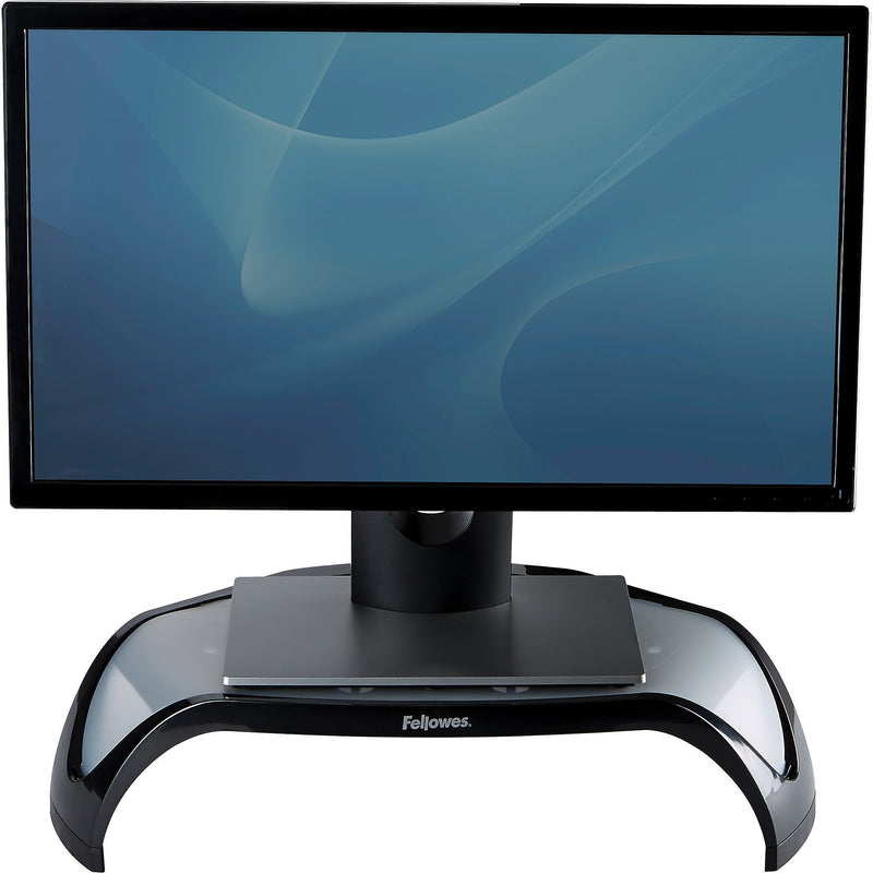 Fellowes Smart Suites Corner Monitor Riser, Up to 32" Monitor, Black (8020101)