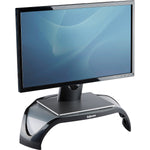 Fellowes Smart Suites Corner Monitor Riser, Up to 32" Monitor, Black (8020101)