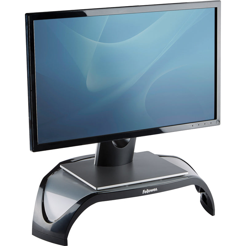 Fellowes Smart Suites Corner Monitor Riser, Up to 32" Monitor, Black (8020101)