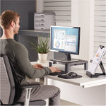 Fellowes Standard Adjustable Monitor Riser, Up to 42" Monitor, Graphite (9169301)