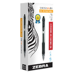 Zebra Sarasa Dry X20 Retractable Gel Pen, Medium Point, 0.7mm, Black Ink, Dozen (46810)