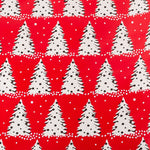 JAM Paper Christmas Wrapping Paper, 25 Sq. ft. x 30", Painted Christmas Trees (165FreHo)