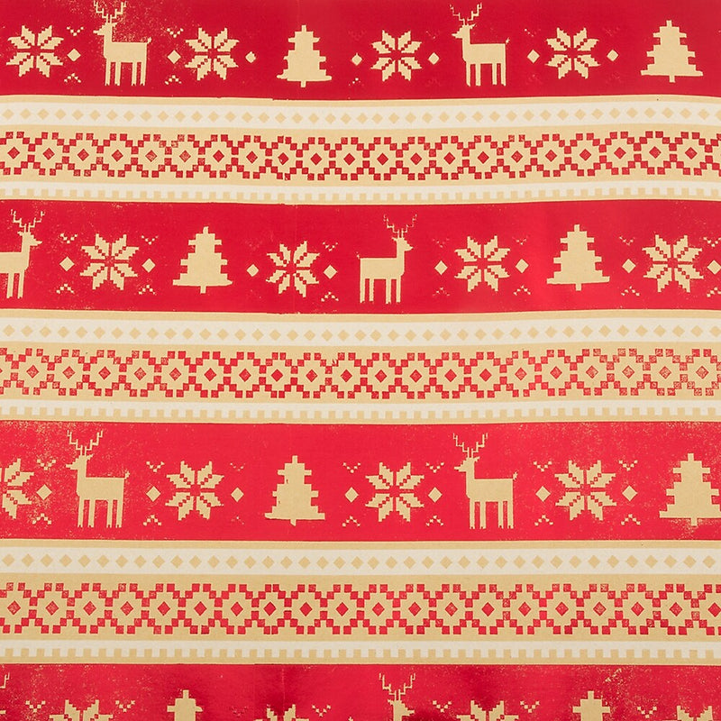 JAM Paper Christmas Wrapping Paper, 15 Sq. Ft, Pixel Christmas (376434104)