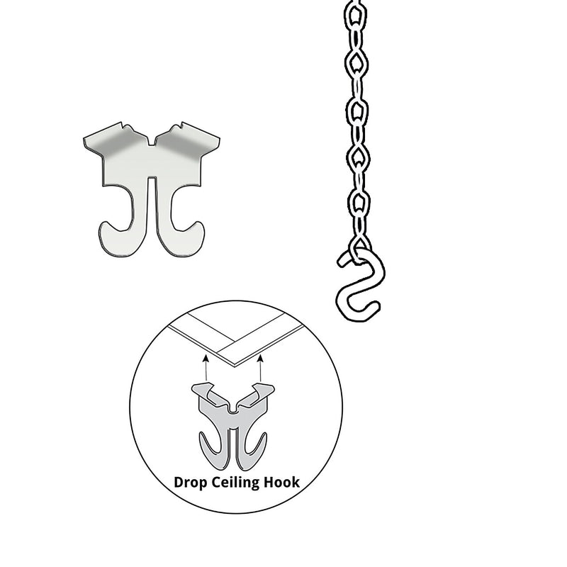 Azar Hanging Sneeze Guard, 31.5"H x 23.5"W, Clear Acrylic, 2/Pack (179904)