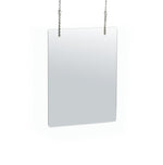 Azar Hanging Sneeze Guard, 40"H x 30"W, Clear Acrylic, 2/Pack (179906)