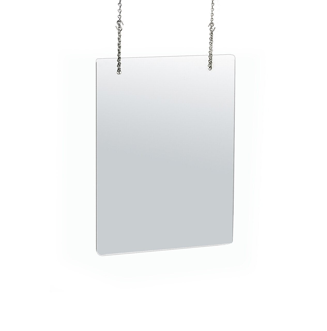 Azar Hanging Sneeze Guard, 31.5"H x 23.5"W, Clear Acrylic, 2/Pack (179904)