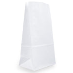 JAM Paper Kraft Lunch Bags, Large, 6" x 11" x 3.5", White, Bulk 500 Bags/Box (692KRWHB)