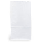 JAM Paper Kraft Lunch Bags, Large, 6" x 11" x 3.5", White, Bulk 500 Bags/Box (692KRWHB)