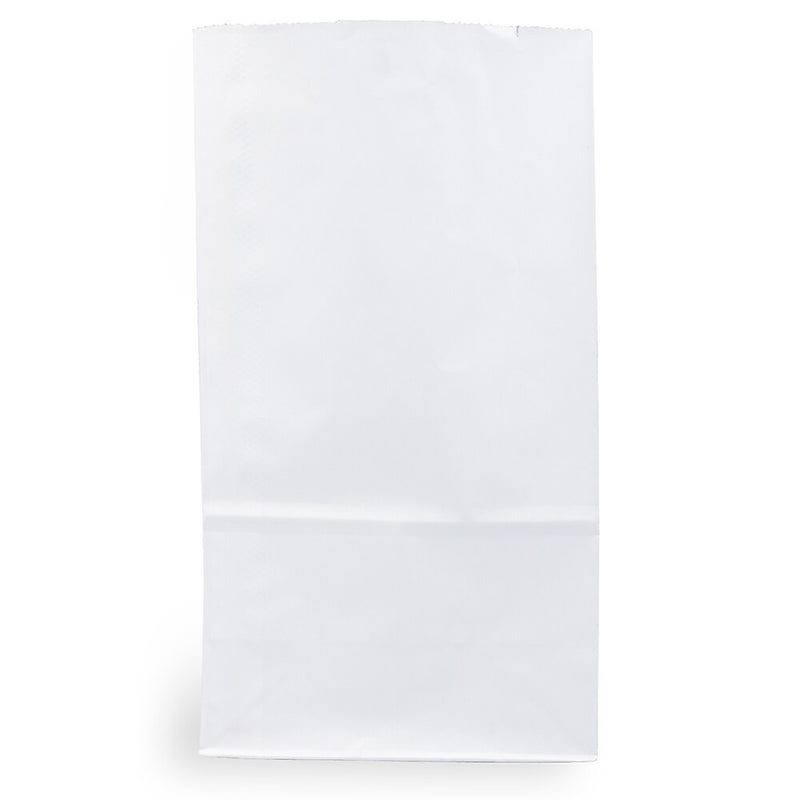 JAM Paper Kraft Lunch Bags, Large, 6" x 11" x 3.5", White, Bulk 500 Bags/Box (692KRWHB)