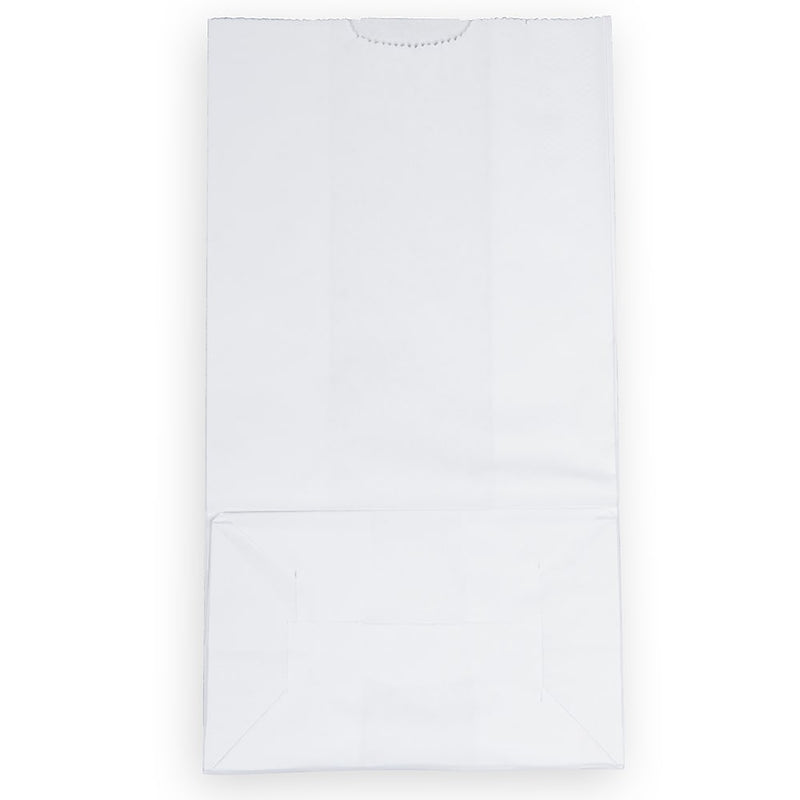 JAM Paper Kraft Lunch Bags, Large, 6" x 11" x 3.5", White, Bulk 500 Bags/Box (692KRWHB)