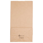 JAM Paper Kraft Lunch Bag, Large, 6" x11" x 3.5", Brown, 500/Pack (692KRBRB)