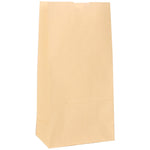 JAM Paper Kraft Lunch Bags, Small, 4.25" x 8" x 2.25", Ivory Kraft, Bulk 500 Bags/Box (690KRIVB)