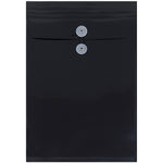 JAM Paper Plastic Document File, Legal, Black, 12/Pack (119B1BL)