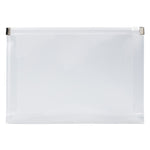 JAM Paper Plastic Envelopes with Zip Closure, Index, 5.25 x 8, Clear, 12/Pack (920Z1CL)