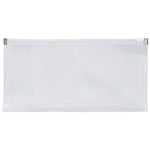 JAM Paper Expanding Wallet with Zipper Closure, 4.75" x 9.5", Clear, 12/Pack (921Z1CL)