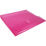 JAM Paper Standard Plastic Document File, 1 Pocket, Letter, Fuchsia Pink, 12/Pack (218V1FU)