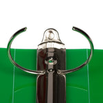 JAM Paper Heavy Duty 2" 3-Ring Flexible Poly Binders, Green (820T2GR)