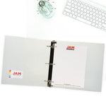 JAM Paper 3" 3-Ring Flexible Poly Binders, Clear, 108/Pack (821T3CLB)