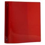 JAM Paper Heavy Duty 1 1/2" 3-Ring Flexible Poly Binders, Red (762T15RD)