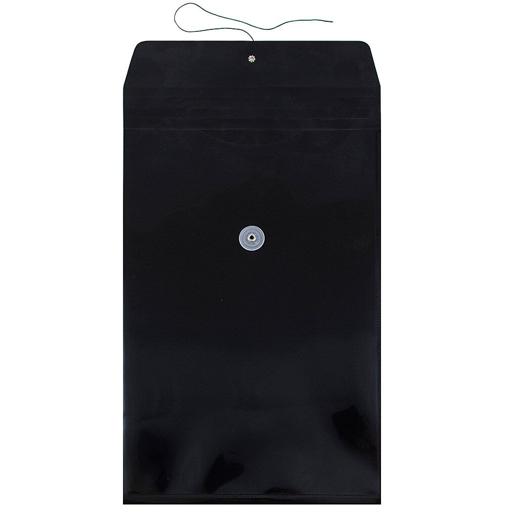 JAM Paper Plastic Document File, Legal, Black, 108/Box (119B1BLB)