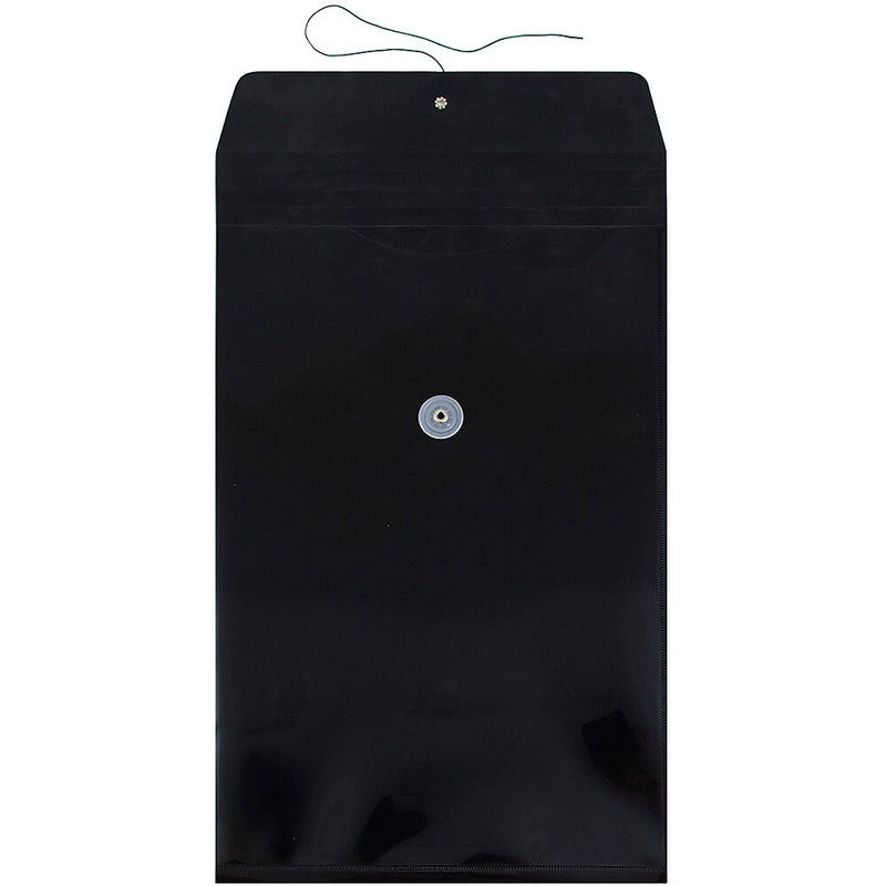 JAM Paper Plastic Document File, Legal, Black, 108/Box (119B1BLB)