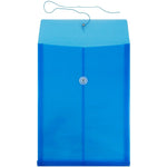 JAM Paper Plastic Document File, Legal, Blue, 12/Pack (119B1BU)