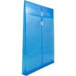 JAM Paper Plastic Document File, Legal, Blue, 12/Pack (119B1BU)
