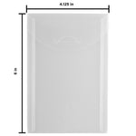 JAM Paper Plastic Envelopes with Tuck Flap Closure, Open End, 4.12 x 6, Clear, 12/Pack (1541745)
