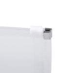 JAM Paper Expanding Wallet with Zipper Closure, 4.75" x 9.5", Clear, 12/Pack (921Z1CL)