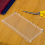 JAM Paper Expanding Wallet with Zipper Closure, 4.75" x 9.5", Clear, 12/Pack (921Z1CL)