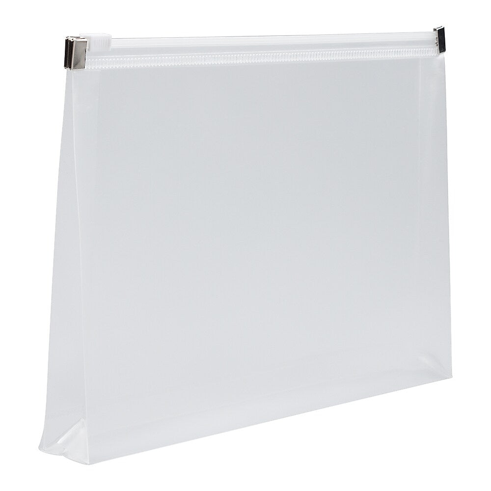 JAM Paper Plastic Envelopes with Zip Closure, Small, 4.5 x 6.5, Clear, 12/Pack (473Z1CL)