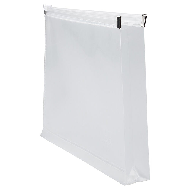 JAM Paper Plastic Envelopes with Zip Closure, Small, 4.5 x 6.5, Clear, 12/Pack (473Z1CL)