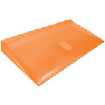 JAM Paper Standard Plastic Filing Envelope with Hook & Loop Closure, 5.25" x 10", Orange, 108/Box (921V1ORB)