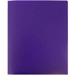 JAM Paper Heavy Duty Two-Pocket Plastic Folders, Purple, 108/Pack (0946179B)