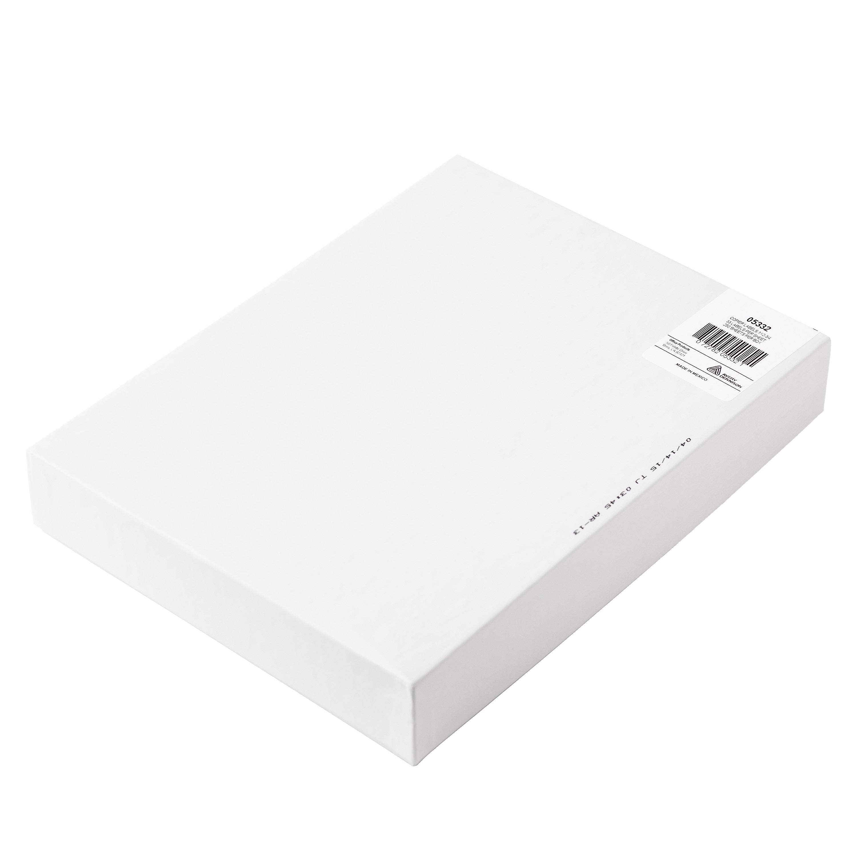Avery Address Labels for Copiers, 1" x 2-13/16", White, 8,250 Labels/Pack (5332)
